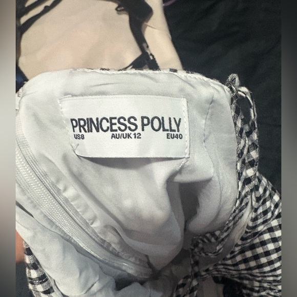 🩷Princess Polly🩷Black and White Checkered Jumpsuit - Picture 7 of 7